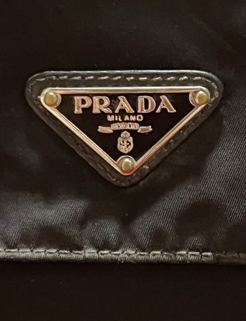 [PRADA]三角ロゴプレート ポコノ メッセンジャーバッグ/ショルダーバッグ黒