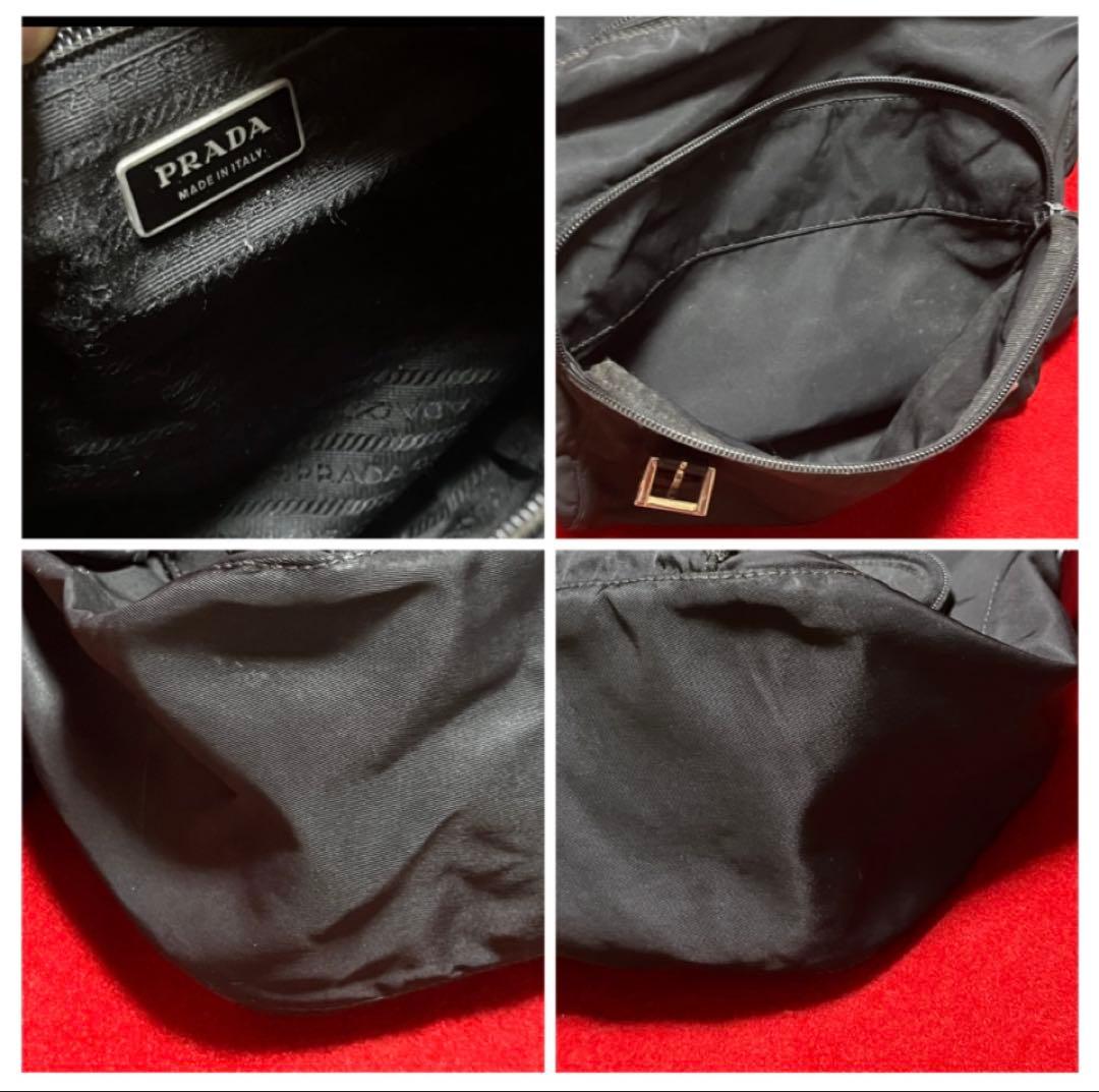[PRADA]三角ロゴプレート ポコノ メッセンジャーバッグ/ショルダーバッグ黒