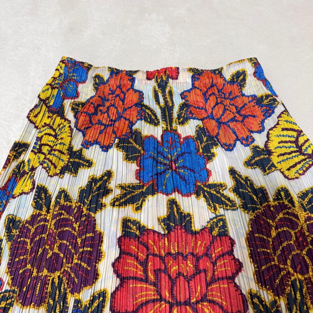 極美品✨PLEATS PLEASE プリーツ　花柄　XLサイズ
