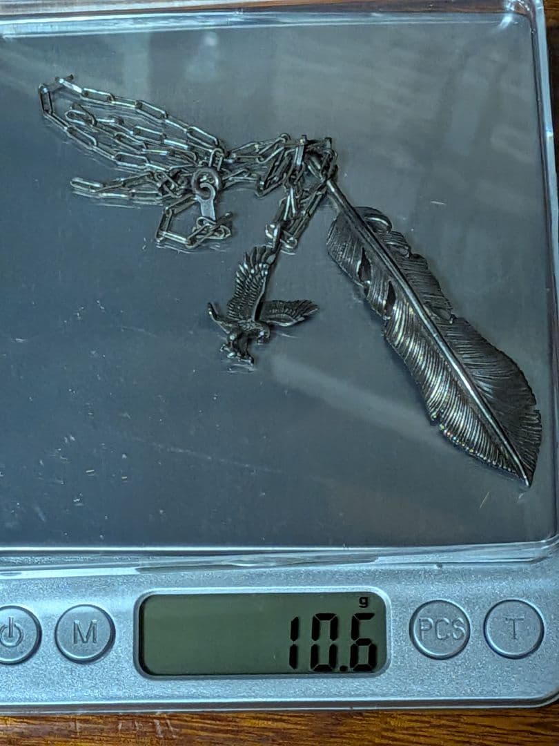 くさおアンティーク　シルバー925 イーグル　フェザー　ネックレス