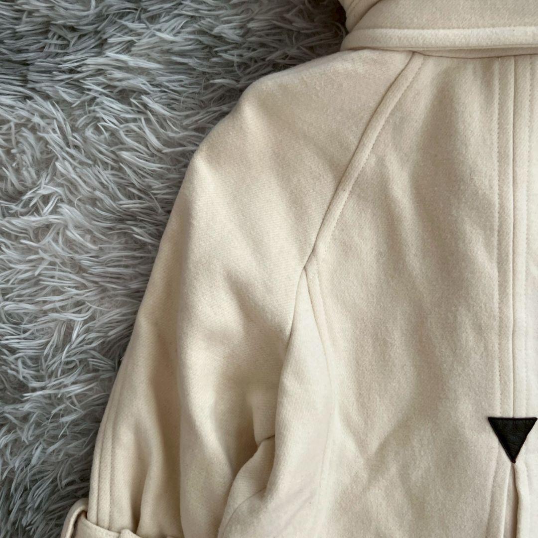 大人気✨【パトリッツアペペ】アイボリー ダッフルコート LL大きいサイズ ウール