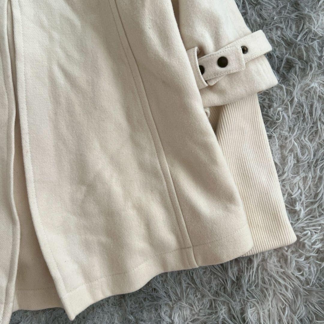 大人気✨【パトリッツアペペ】アイボリー ダッフルコート LL大きいサイズ ウール