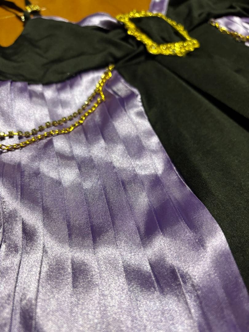 GOLDS infinity紫黒プリーツキャミソール