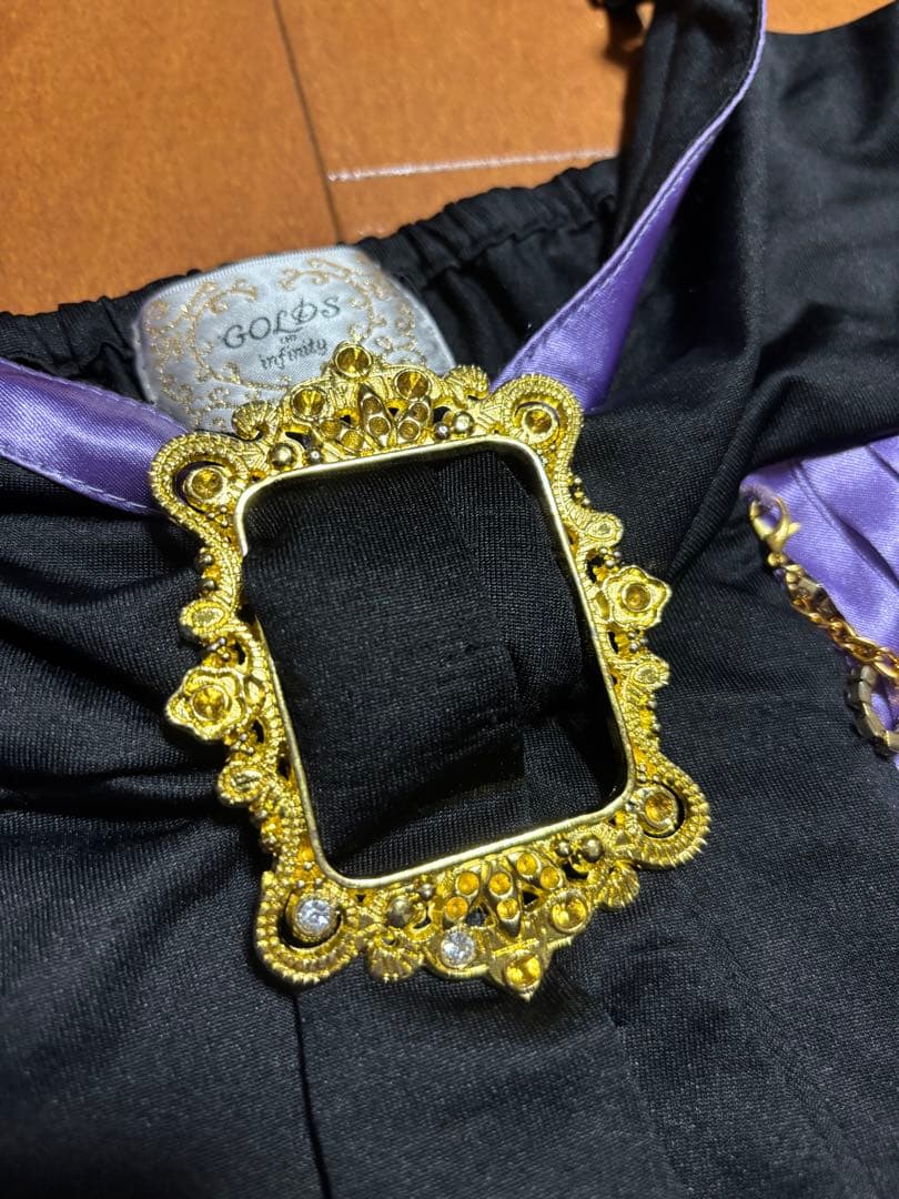 GOLDS infinity紫黒プリーツキャミソール