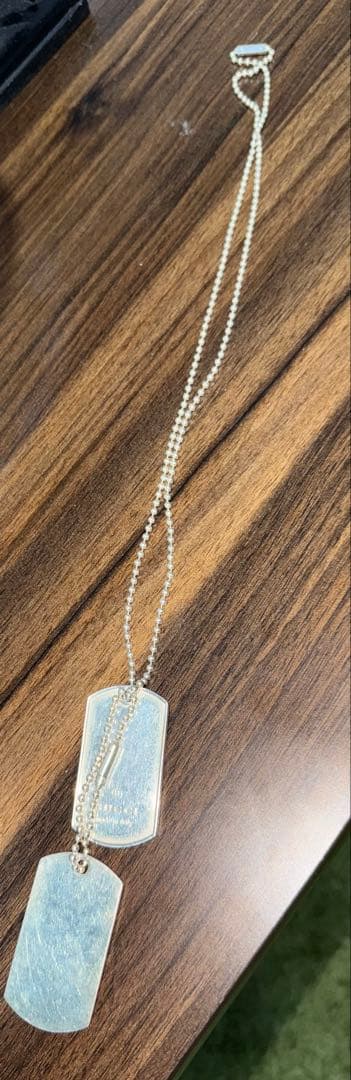 グッチ　gucci シルバー　ドックタグ　ネックレス