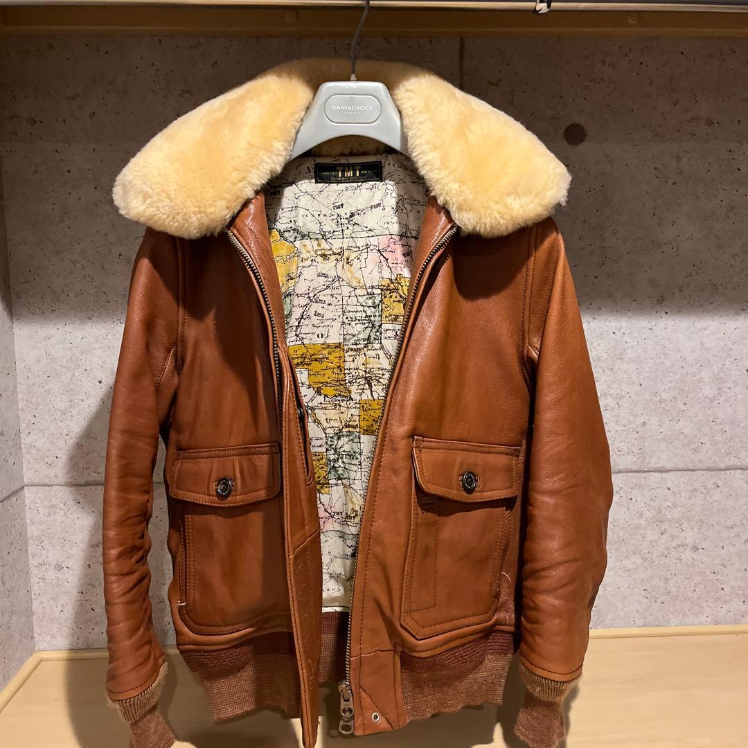 【極美品】TMTゴートレザーフライトジャケット