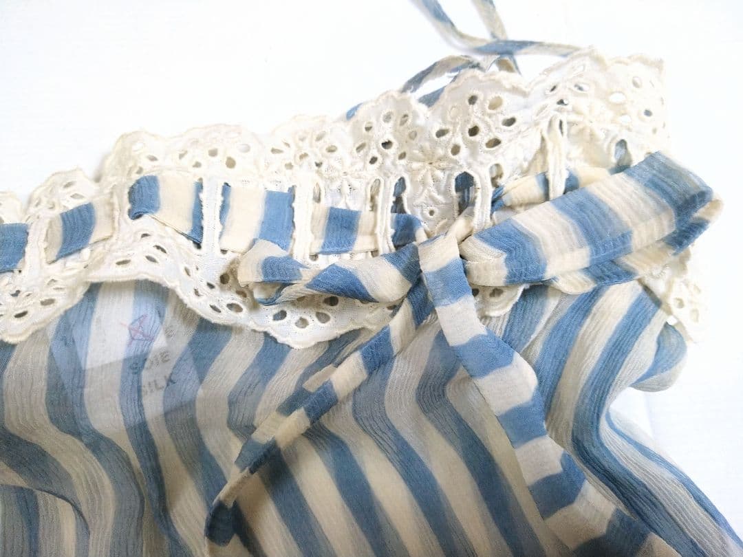 BLUGIRLストライプSILKキャミソール新品未使用