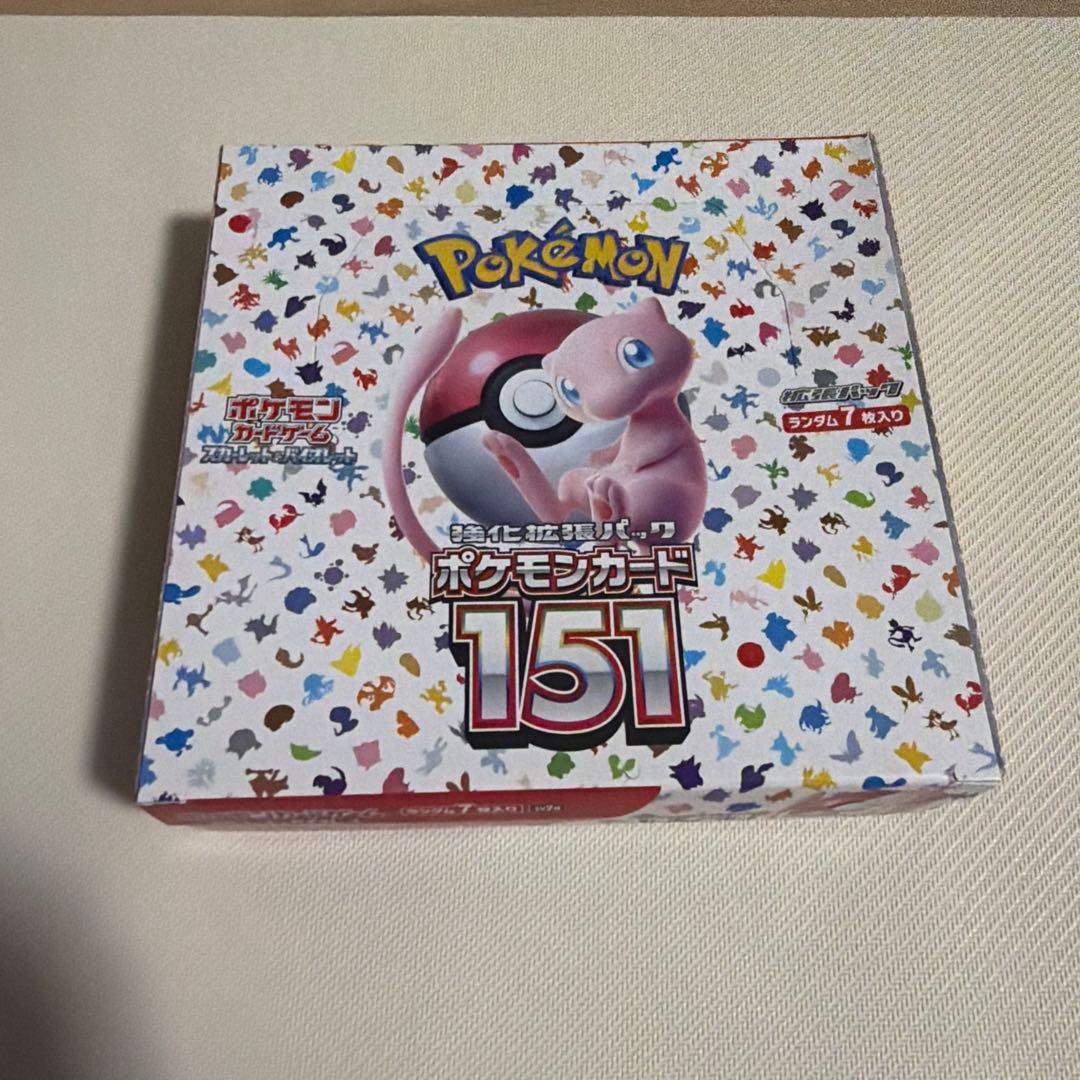 ポケモンカードゲーム 151 box シュリンク無し・ペリペリ有り