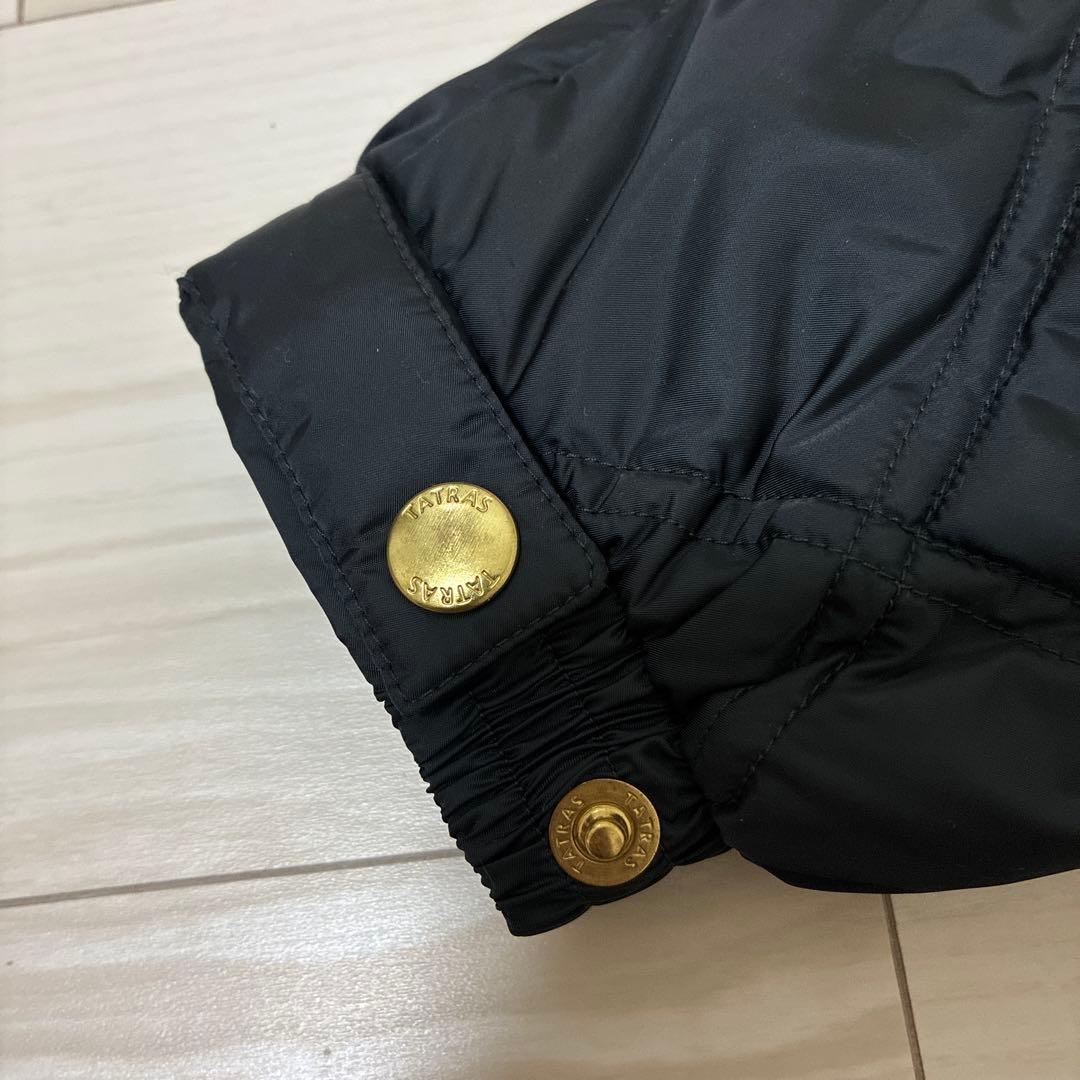 美品　タトラス セルディア ノーカラーライトキルティングダウン ブラック