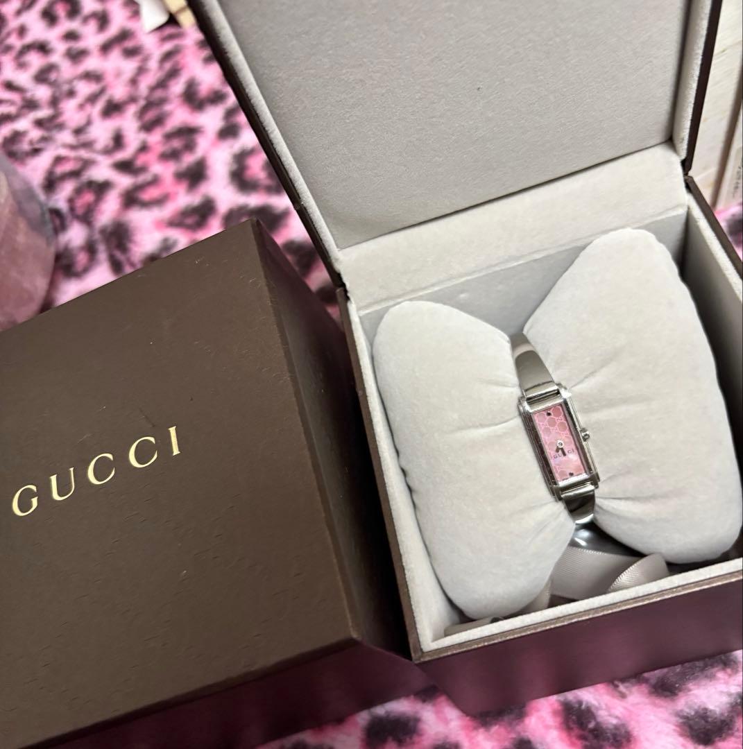 GUCCI ピンク×シルバー 時計 最終値下げ