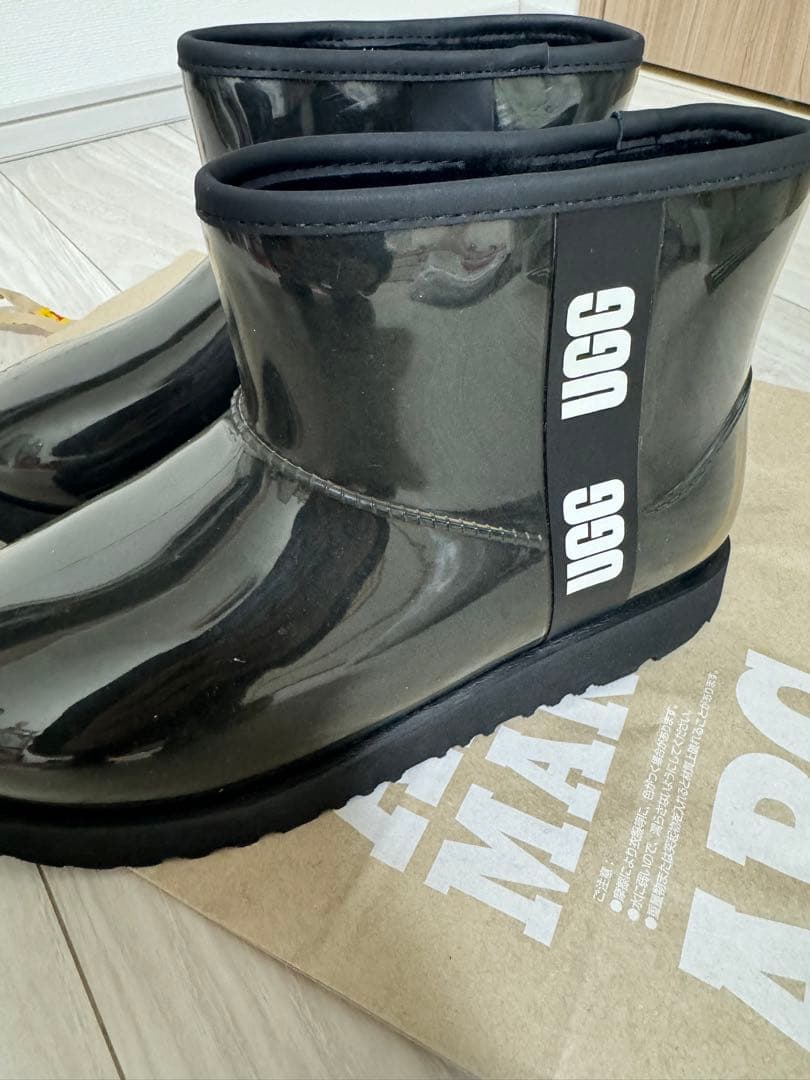 ugg ムートンレインブーツ クラシック クリアミニ ブラック