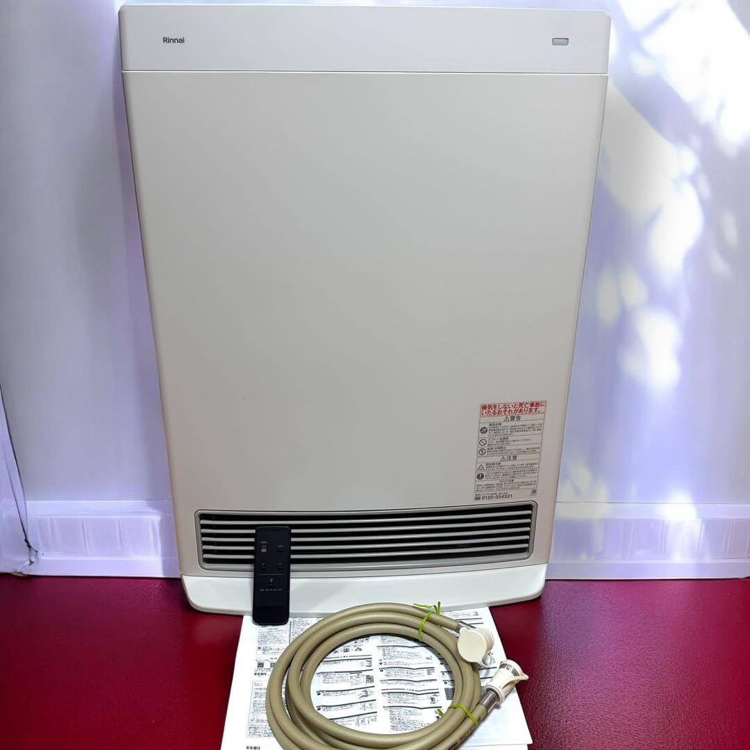 ☆24年製美品 リンナイ RC-B5801ACP ガスファンヒーター 都市ガス用