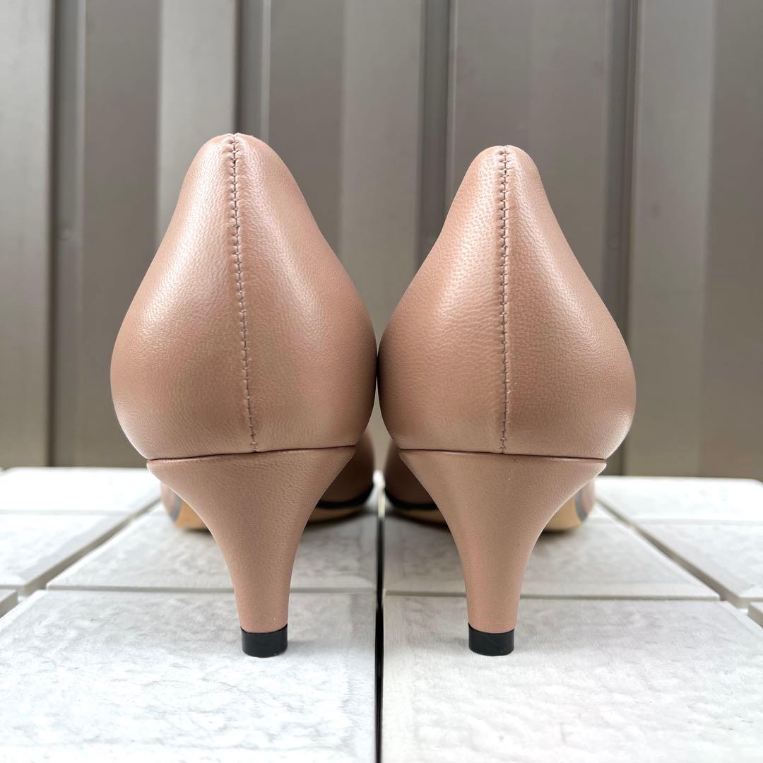 新品 36 Sergio rossi sr1 パンプス ピンク ベージュ　23