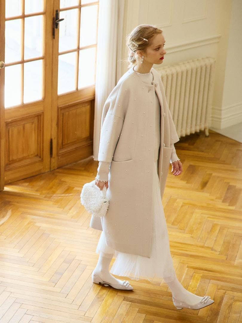 TSURU By MARIKO OIKAWA Eliot パール装飾 ニット