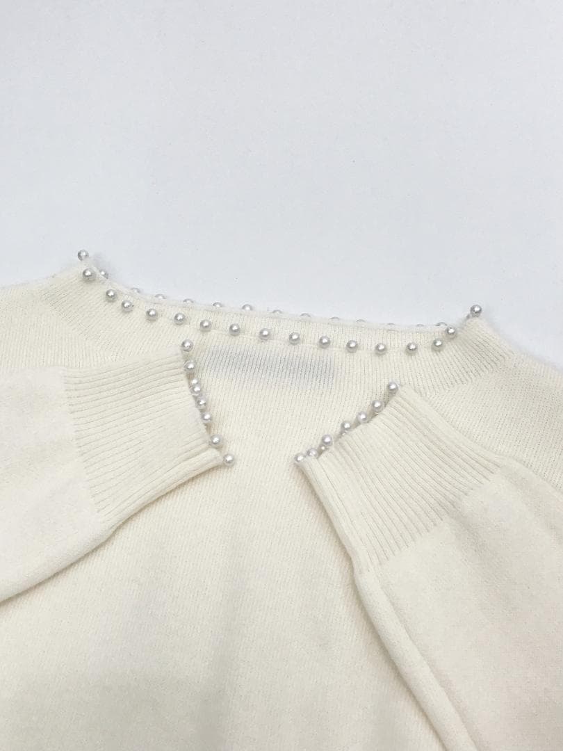 TSURU By MARIKO OIKAWA Eliot パール装飾 ニット