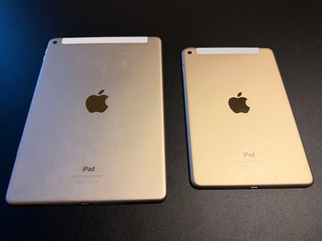 Apple iPad Air 2とiPad mini 4 A1567とA1550