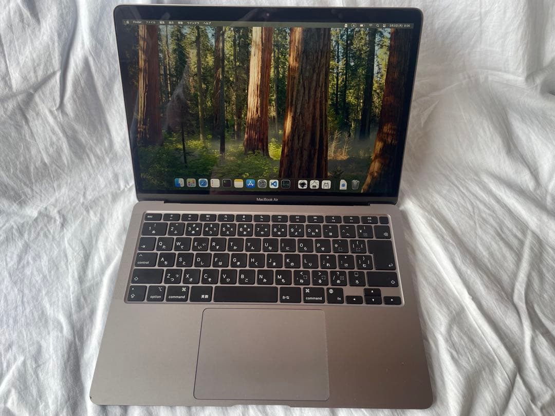 MacBook Air M1 メモリ16GB SSD 512GB 最大容量95%