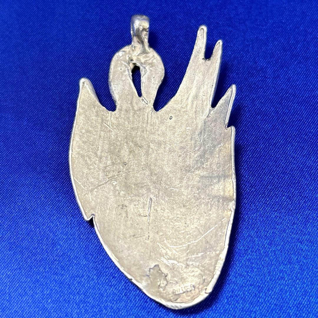 【匿名配送】フェニックスモチーフ　シルバーペンダントトップ　SILVER刻印