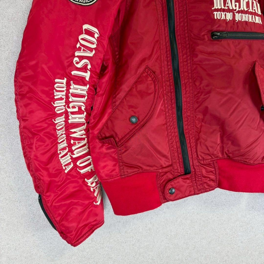 希少 YeLLOW CORN イエローコーン レッド ナイロン ジャケット