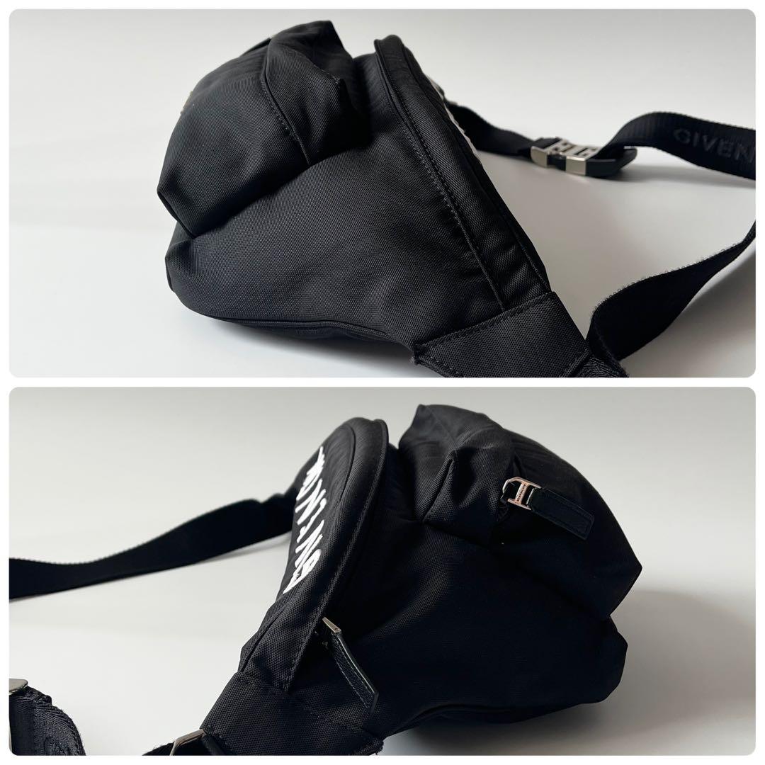 ジバンシー　エッセンシャルU　ナイロン　ボディバッグ　ブラック　斜め掛け　メンズ