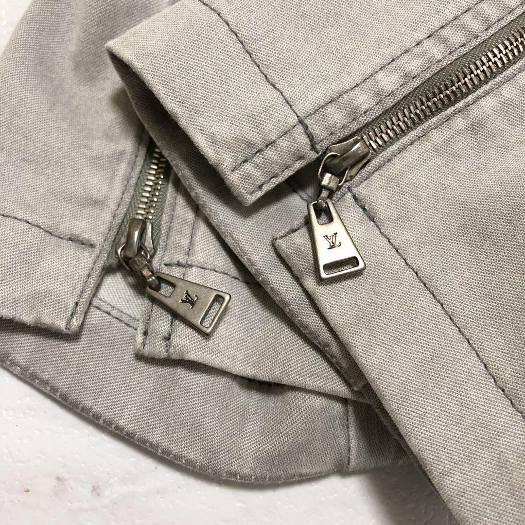 【極美品】ルイヴィトン デニム モノグラム キキルティング レザー グレー 38