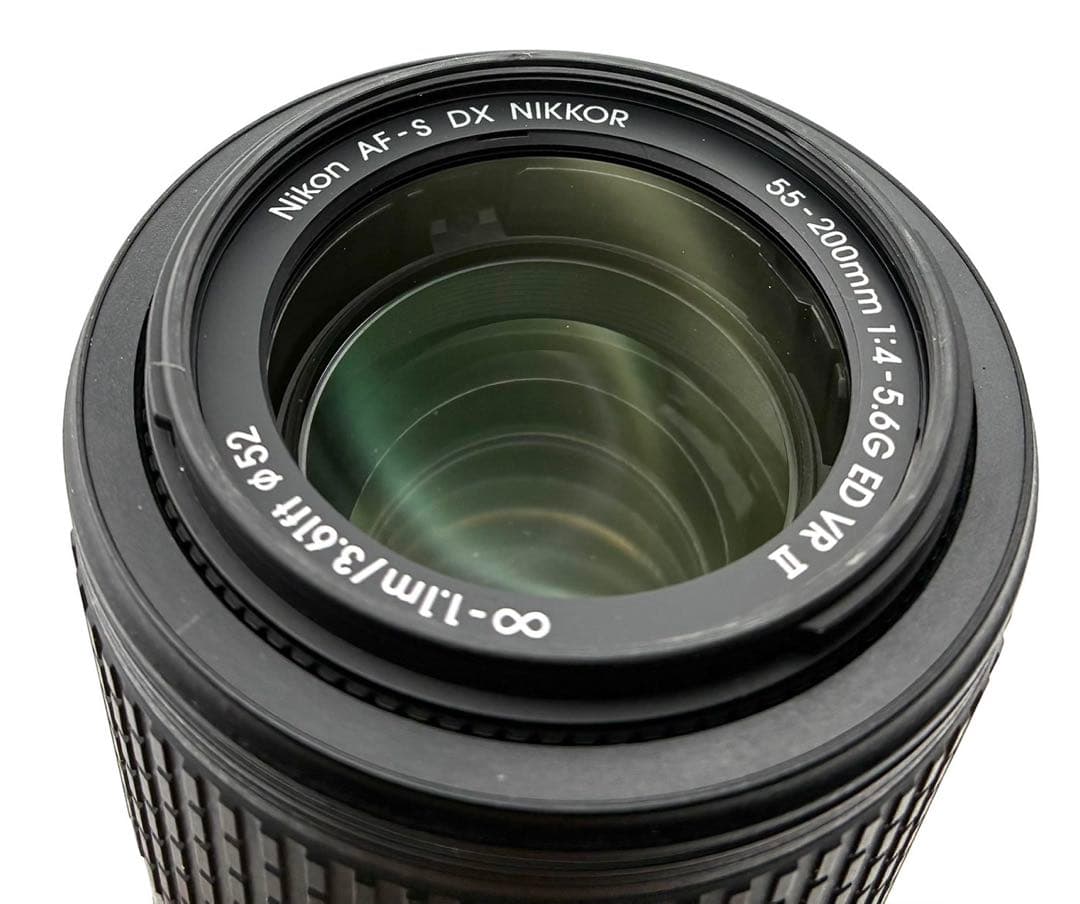 【美品】Nikon 55-200mm f4-5.6G II ED VR望遠レンズ