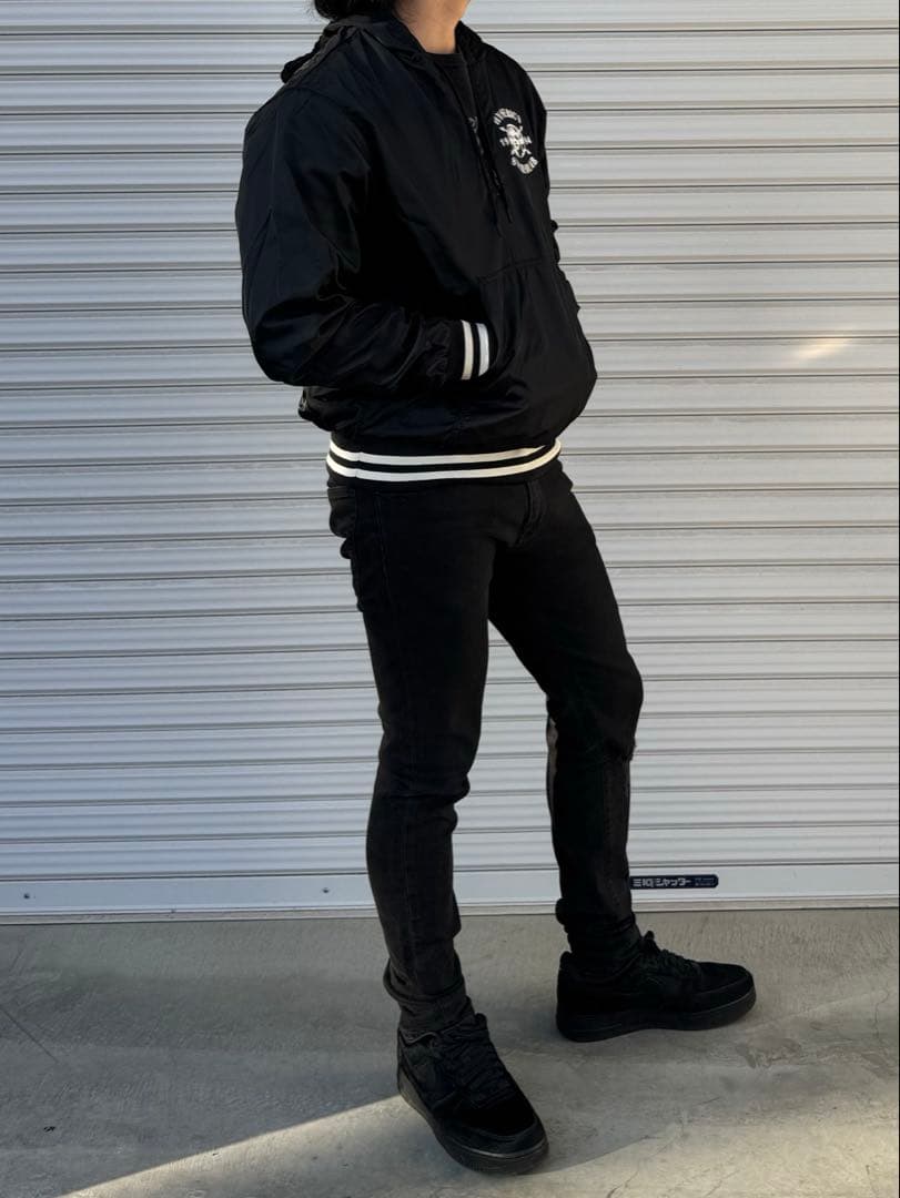 HYSTERIC GLAMOUR アノラックパーカー M 黒 プリント 日本製