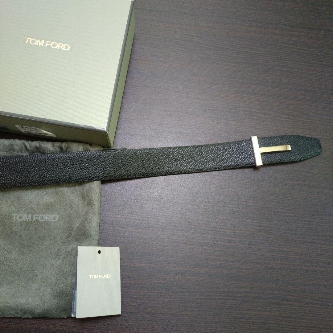 と*の様 TOM FORD 黒レザー ベルト