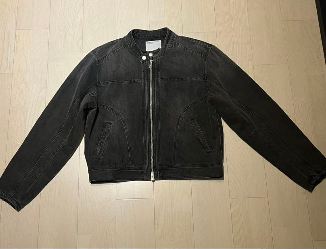 ULTIMUS Washed Denim Jacket デニムバイカージャケット
