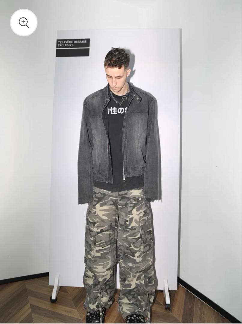 ULTIMUS Washed Denim Jacket デニムバイカージャケット