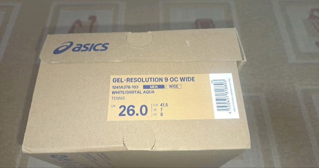 アシックスASICS ゲルレゾリューション９ WIDE 元箱付き