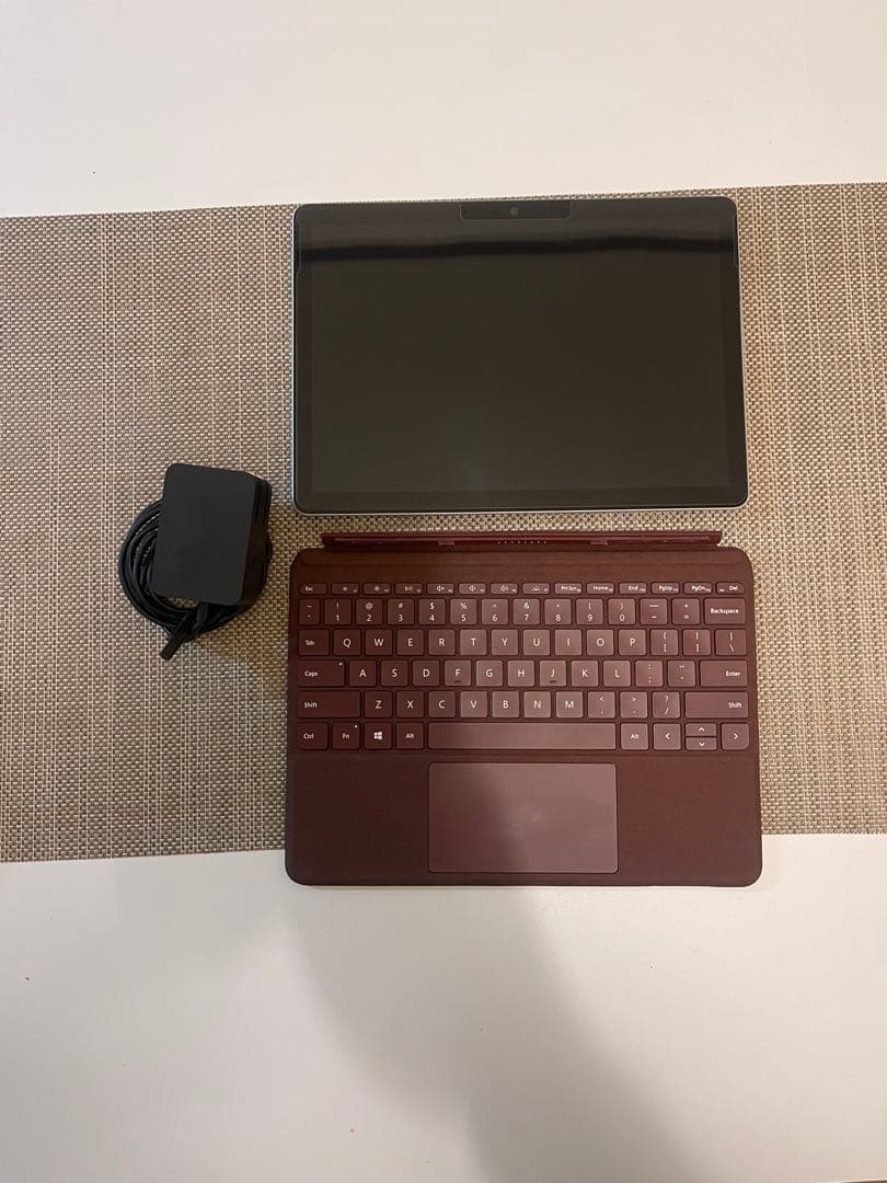 Microsoft Surface シルバー本体 ブラウンキーボード 充電器付き