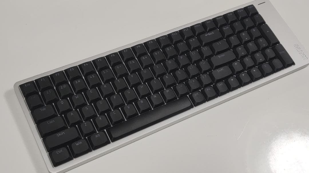 【特別限定カスタム】LOFREE FLOW2シルバー☆100キー☆×静音ピンク軸