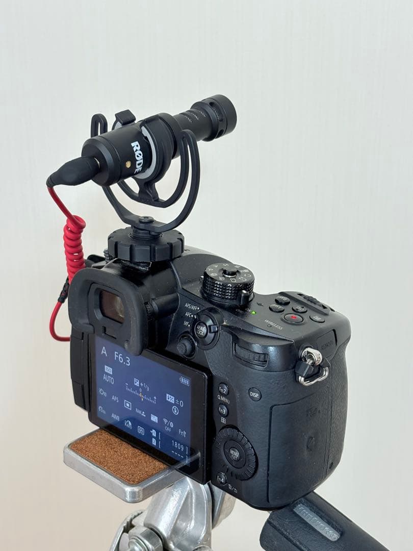 4K録画におすすめ 訳あり パナソニックGH5単焦点レンズ、外付けマイク付き