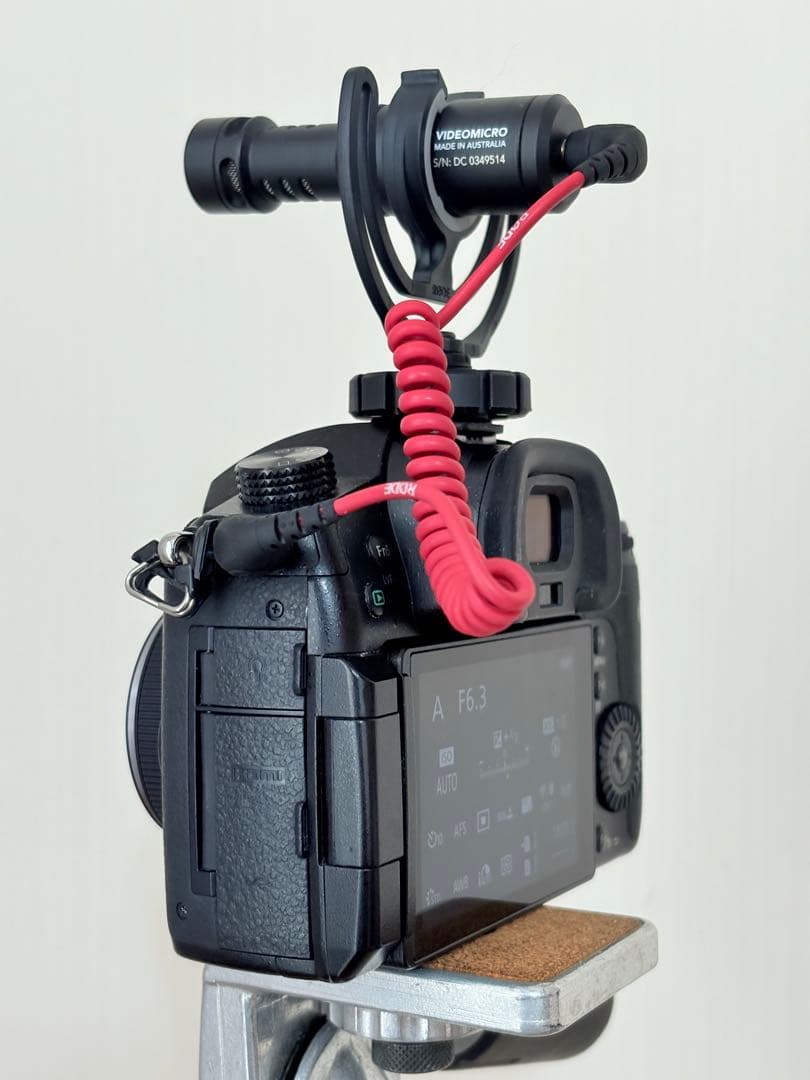 4K録画におすすめ 訳あり パナソニックGH5単焦点レンズ、外付けマイク付き