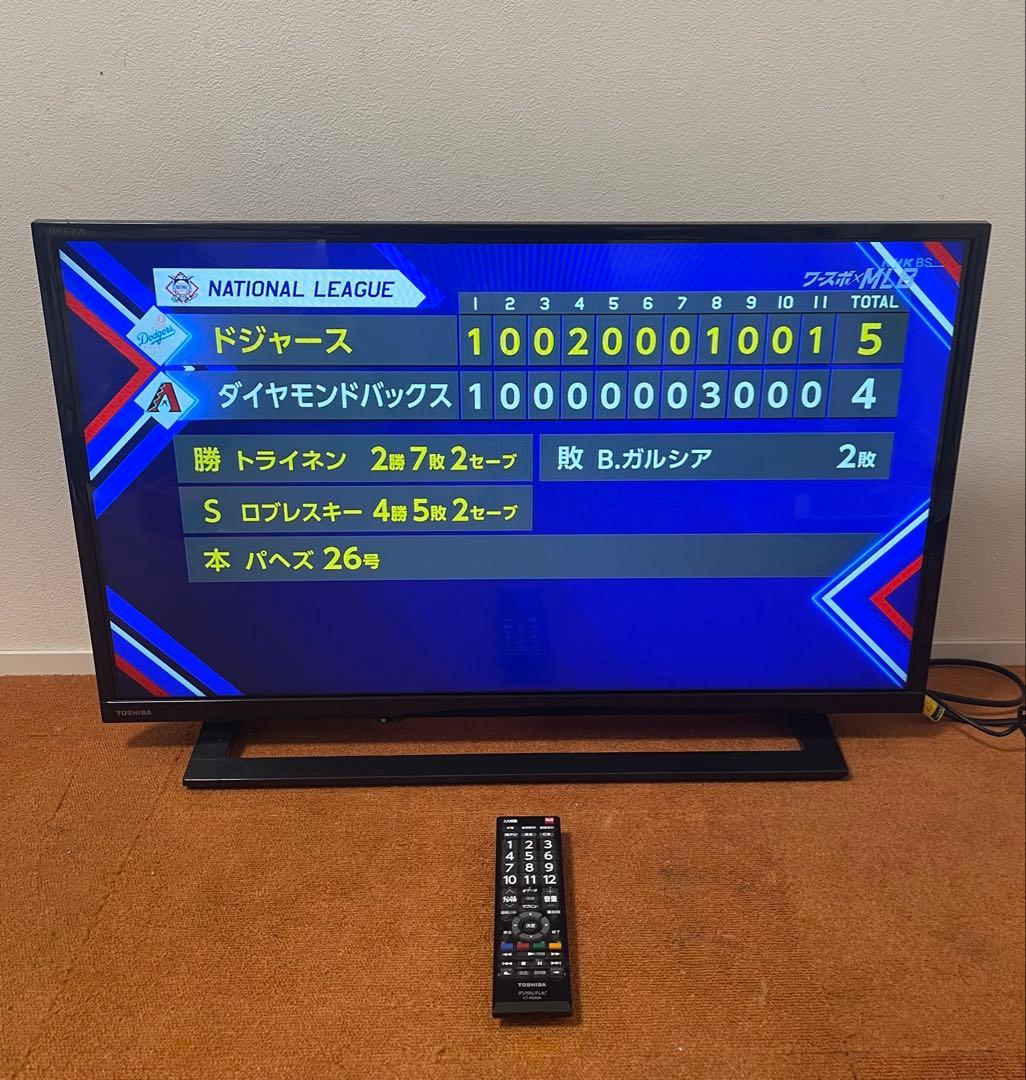 東芝 液晶テレビ 32V型 2018年製 ゲームダイレクトWチューナー付