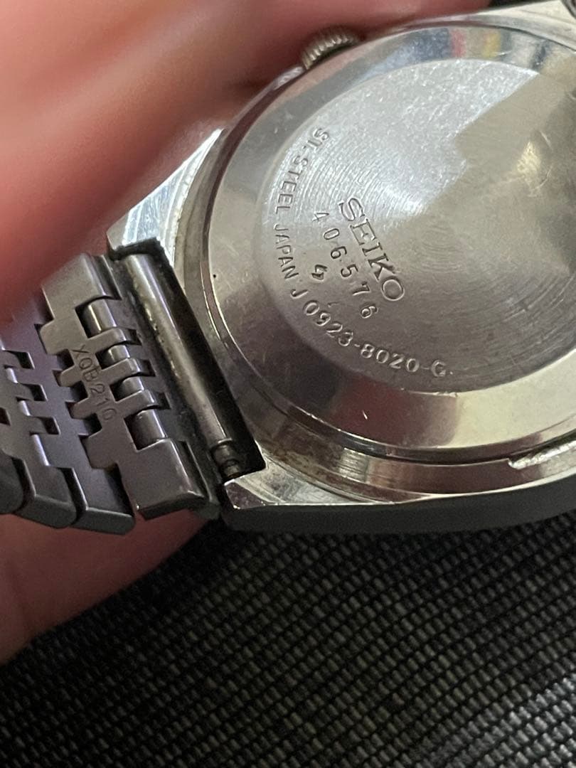 最終値下げSEIKO0923-8020-G カットガラス グリーン文字盤