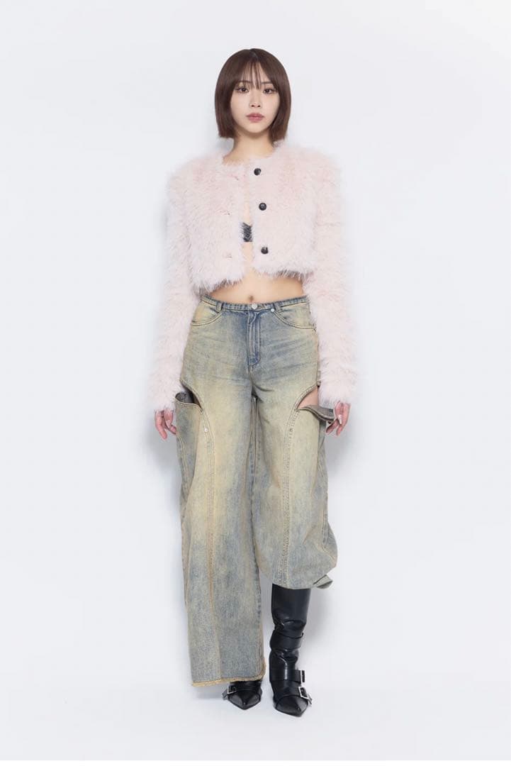 パンツ theredthread S cutting denim 2