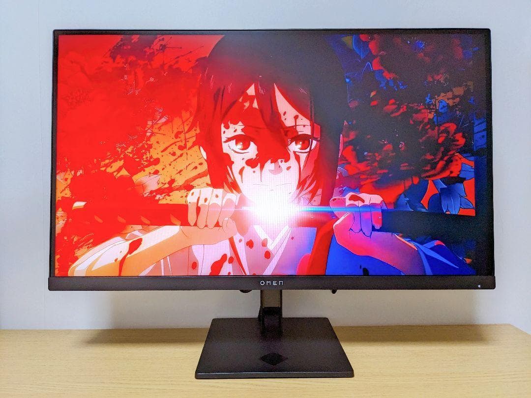 HP OMEN 27q　WQHD　27インチ　165Hz　ゲーミングモニター