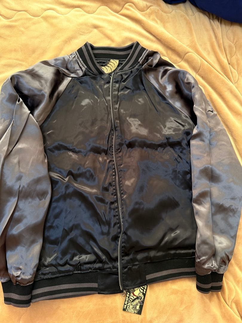 未使用 SUKAJAN 日本虎龍桜 スカジャン silk vintage 美品