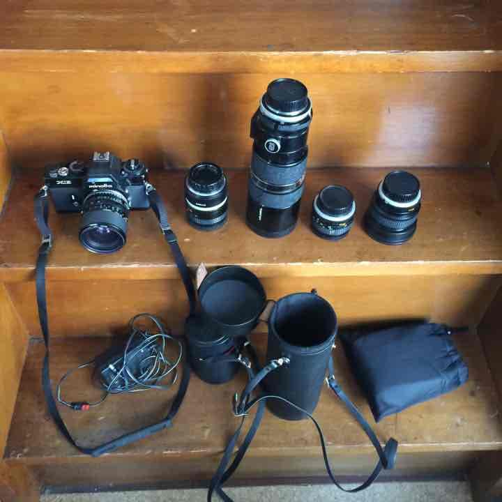 最終値引き MINOLTA  フィルムカメラ・レンズ・ケースセット