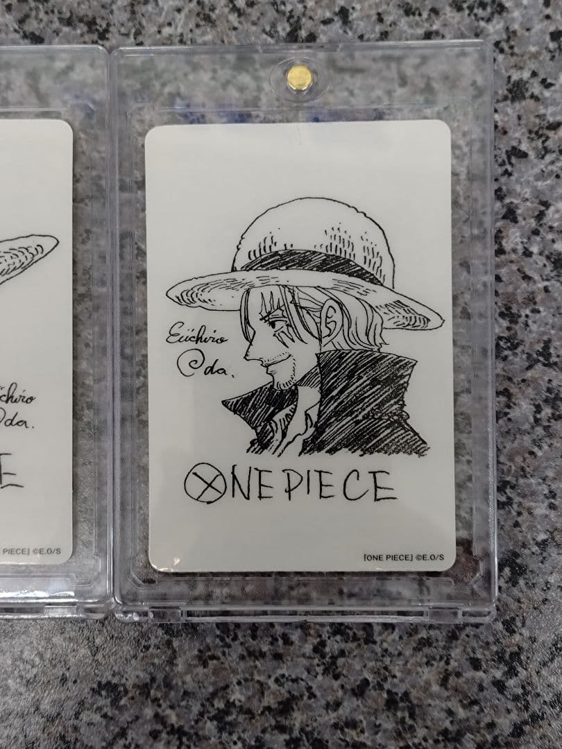 PSA10 鑑定向け 未鑑定 素体 ルフィ 尾田先生描き下ろしイラスト ３枚組