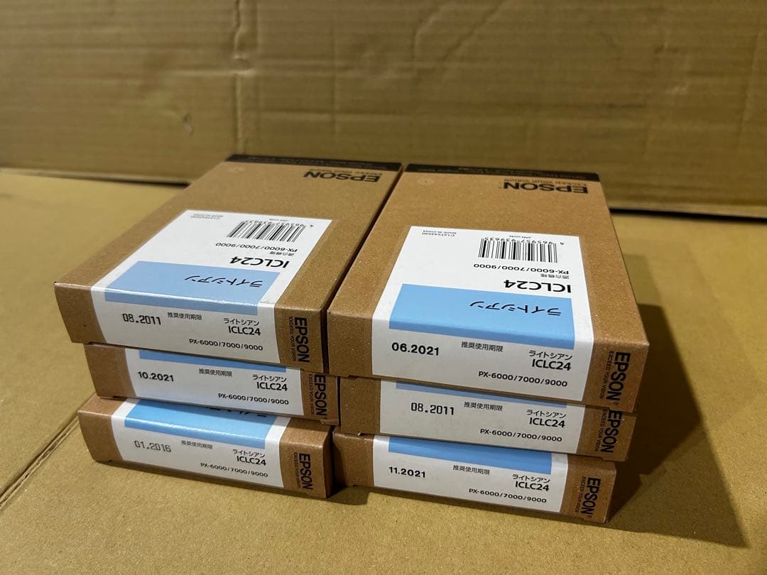 専用★訳アリ期限切れ未使用EPSON IC24各色インクカートリッジ79個