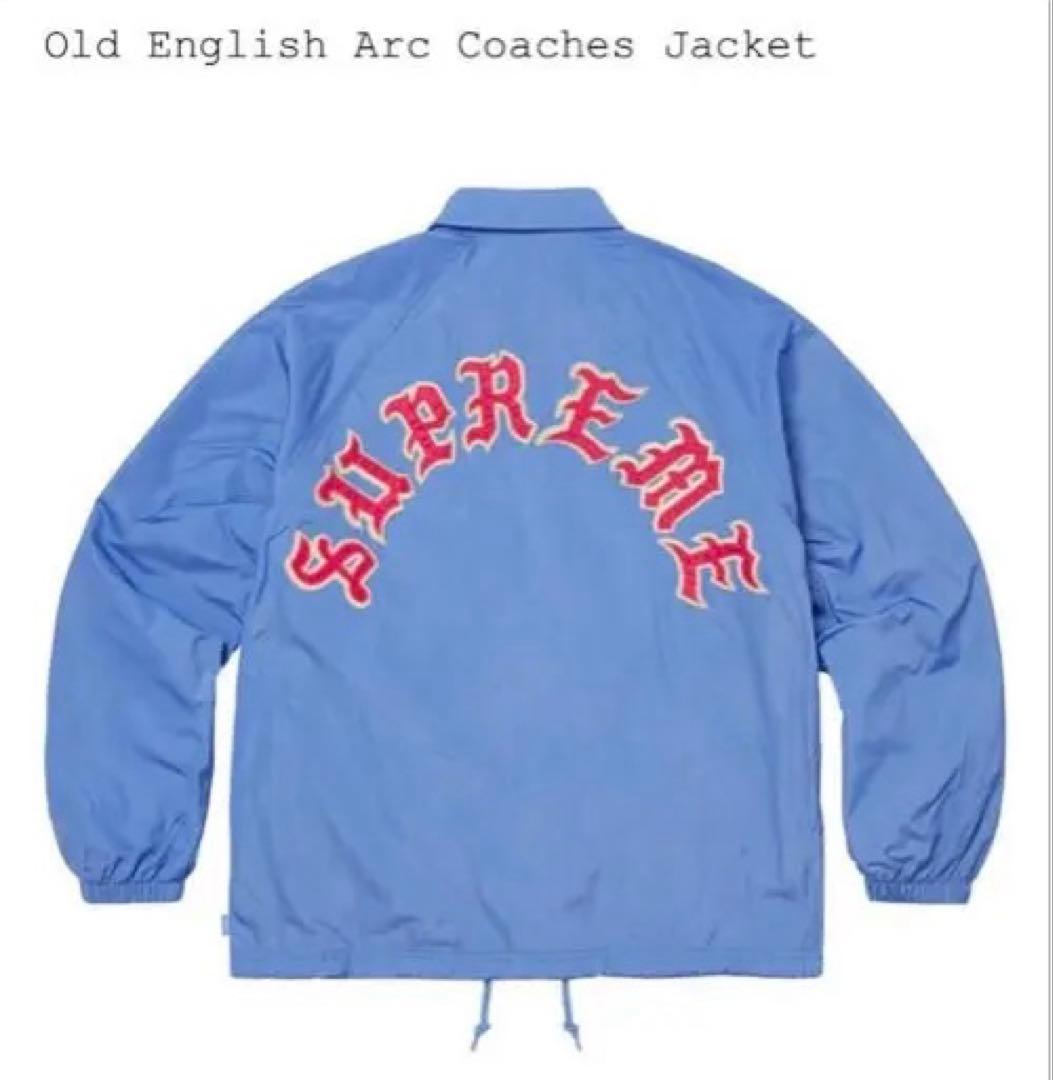 新品supreme/Old English Arc Coaches Jacket