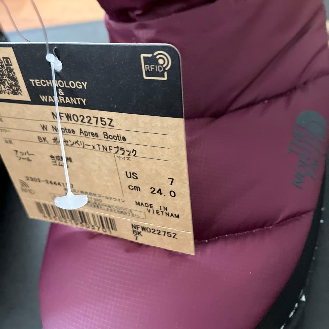 新品タグ付きthenorthface ヌプシ nupse ブーツ24cm 希少