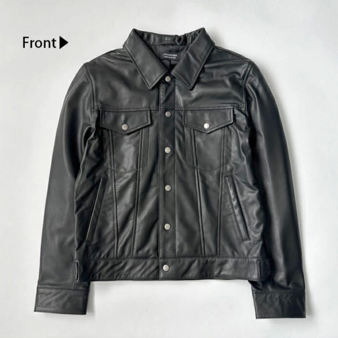 【新品】レザージャケット 本革トラッカージャケット 革ジャンGジャン 924M
