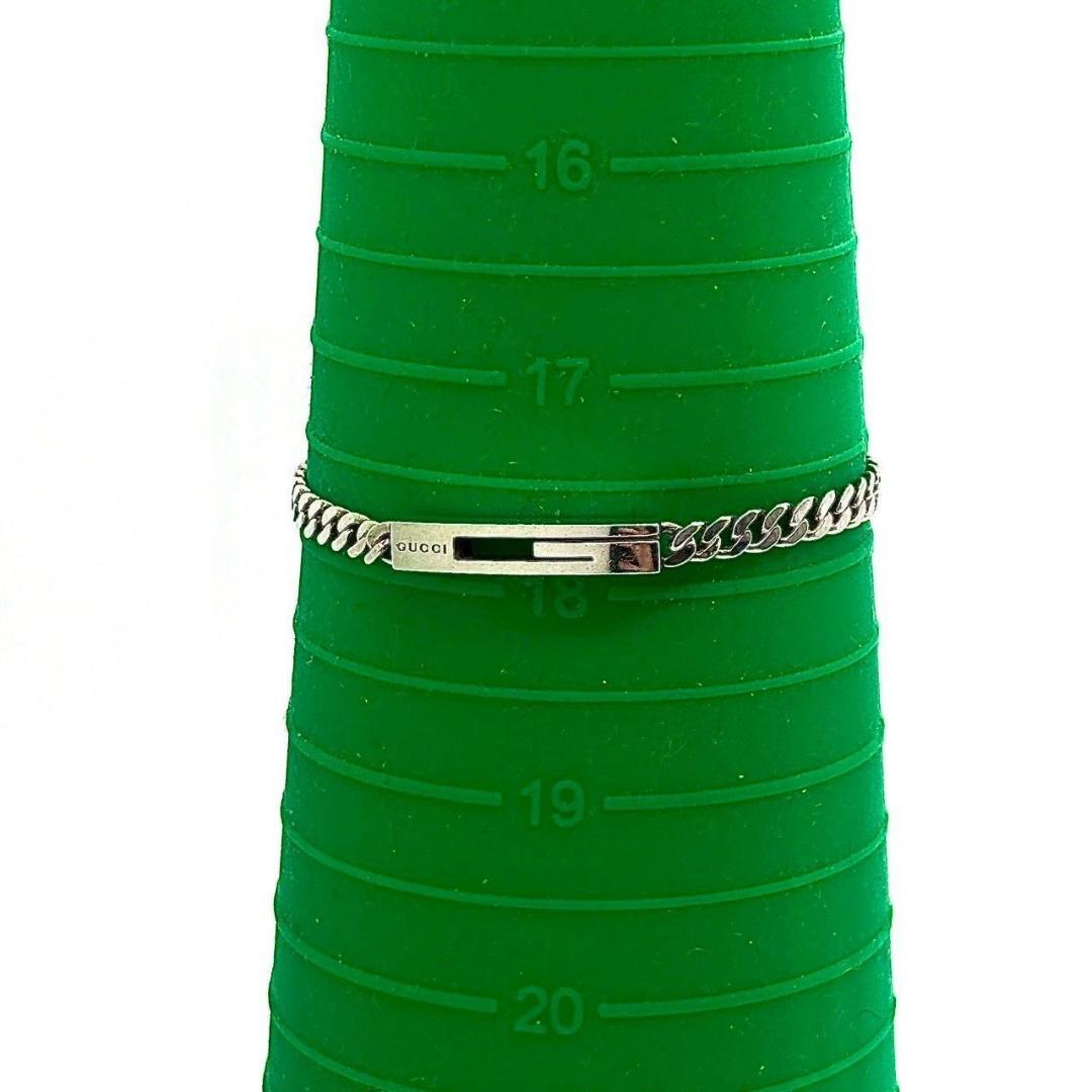 あ*ら様 グッチ　ブレスレット カットアウトG チェーン 喜平 925 シルバー