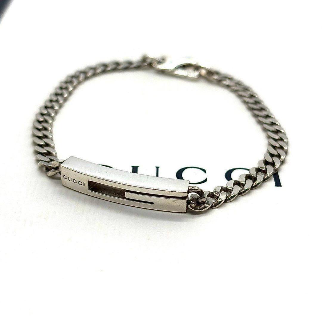 あ*ら様 グッチ　ブレスレット カットアウトG チェーン 喜平 925 シルバー