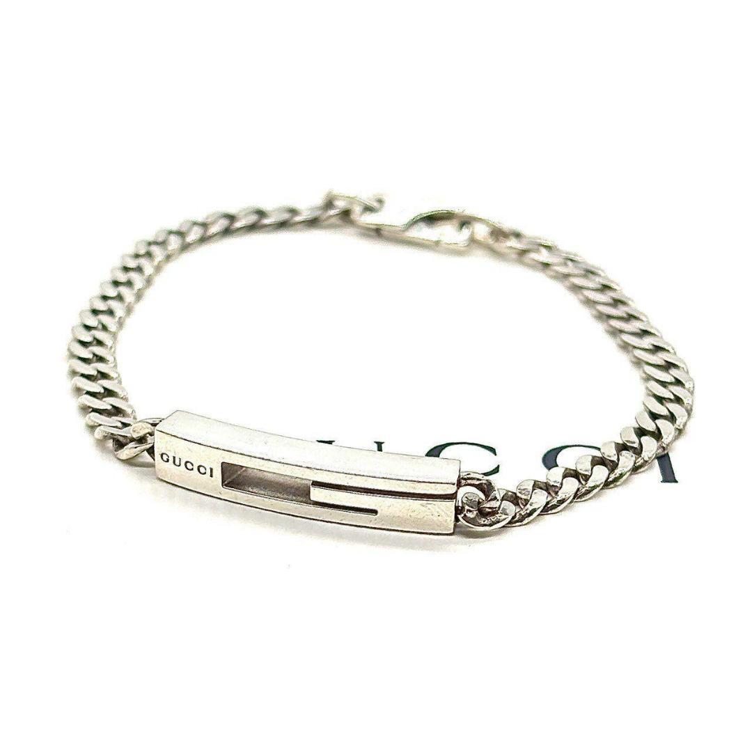 あ*ら様 グッチ　ブレスレット カットアウトG チェーン 喜平 925 シルバー