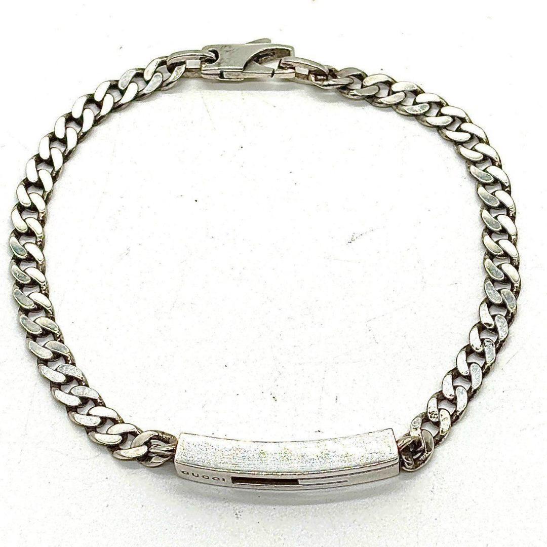 あ*ら様 グッチ　ブレスレット カットアウトG チェーン 喜平 925 シルバー